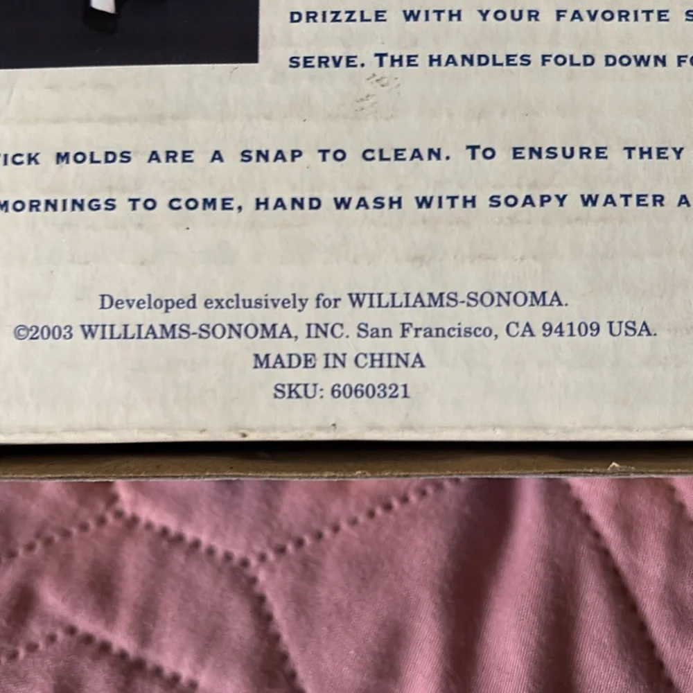 Williams Sonoma Circus Pancake Molds - 2003
